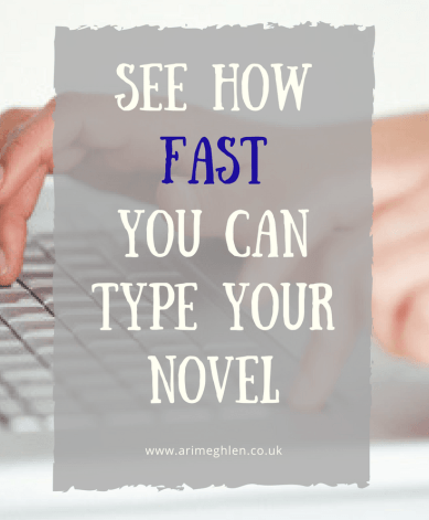Banner see how fast you can type your novel