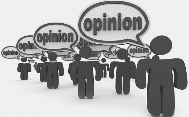 Featured Images - Critics - Vector image of people all with speechbubbles stating "opinion". Image from DepositPhotos.com