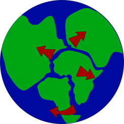 The concept of Pangea. Image from Pixabay
