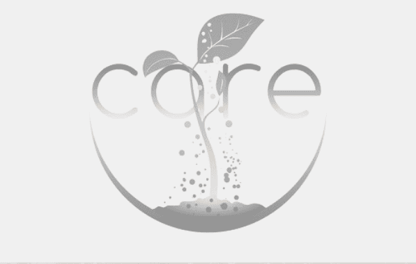 Featured Image - Care for your writer. Graphic of the word care with a plant growing