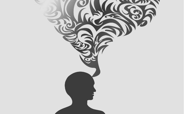Featured iamges - Vector image of a man silhoutte and a stream of swirls coming from his head to represent ideas. Image bought from DepositPhotos