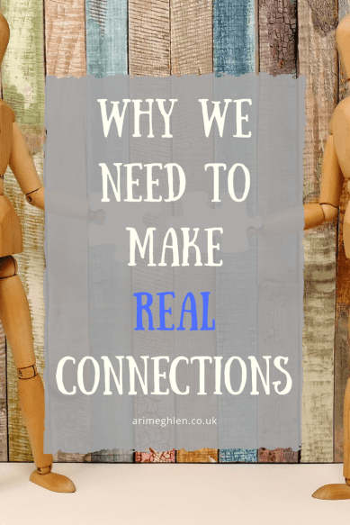 Why we need to make real connections with people.  How social media can sometimes make us less social