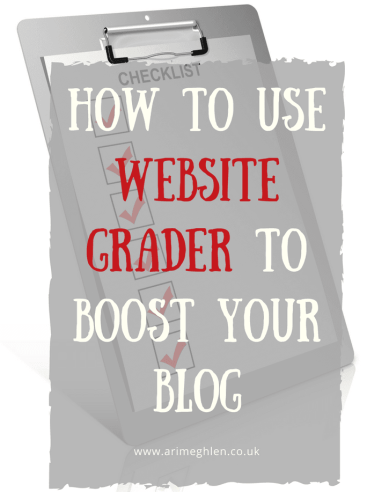Title Image: how to use website grader to boost your blog. image of a checklist