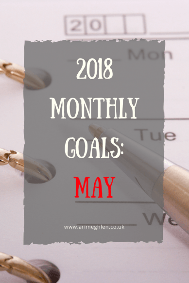 Monthly goals for May 2018. Ari Meghlen's Monthly goals for May