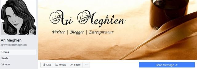 Ari Meghlen's Facebook Author page banner