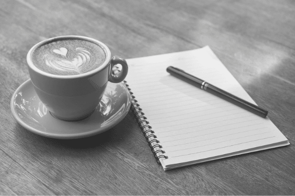 Featured Images - Coffee cup and notepad with a pen. Image from Pixabay