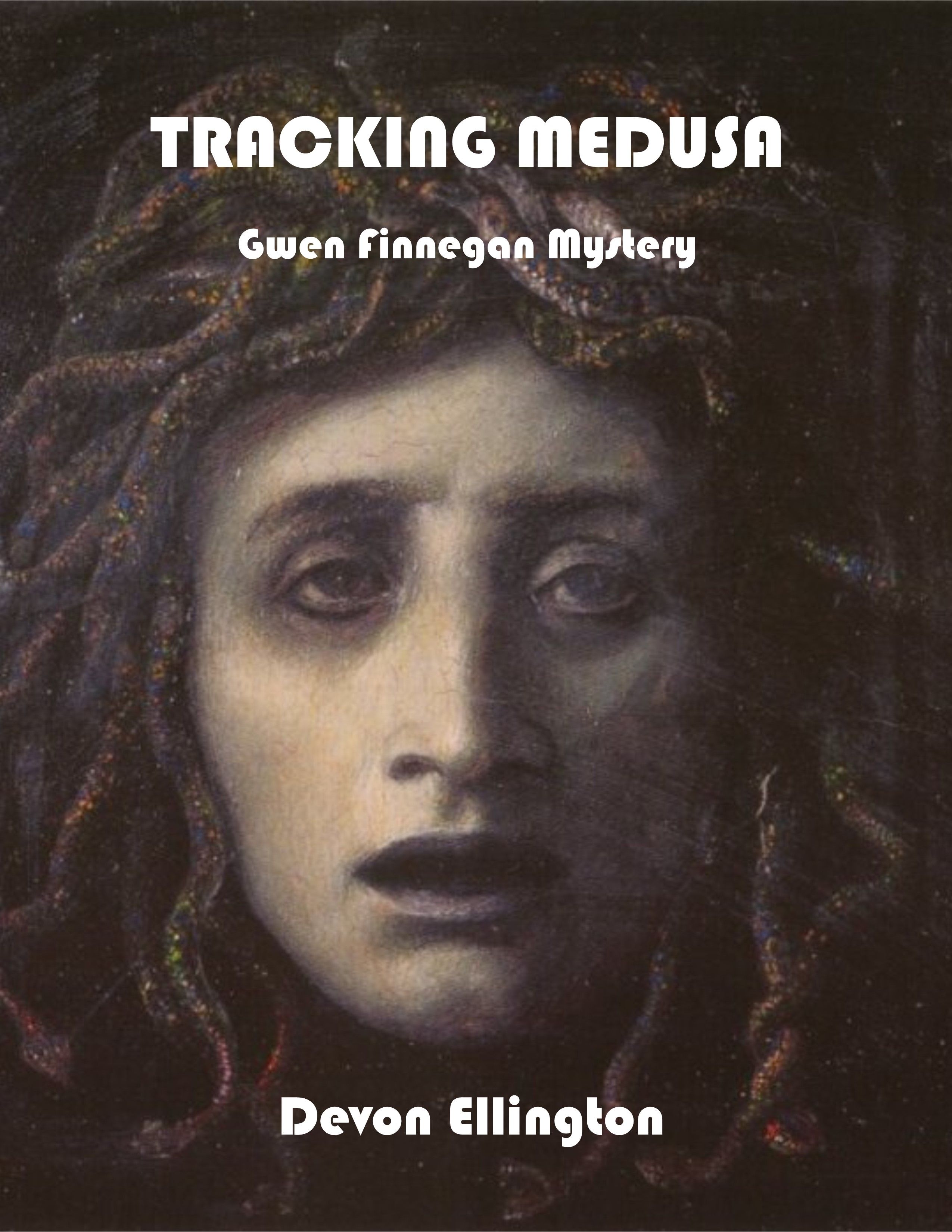 Image: Book cover for Tracking Medusa: Gwen Finnegan Mystery by Author Devon Ellington