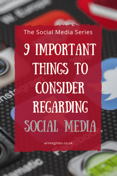 The Social Media Series: 9 Important things to consider regarding social media. Image: Social media icons