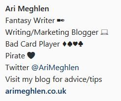Screenshot of Ari Meghlen Instagram Bio