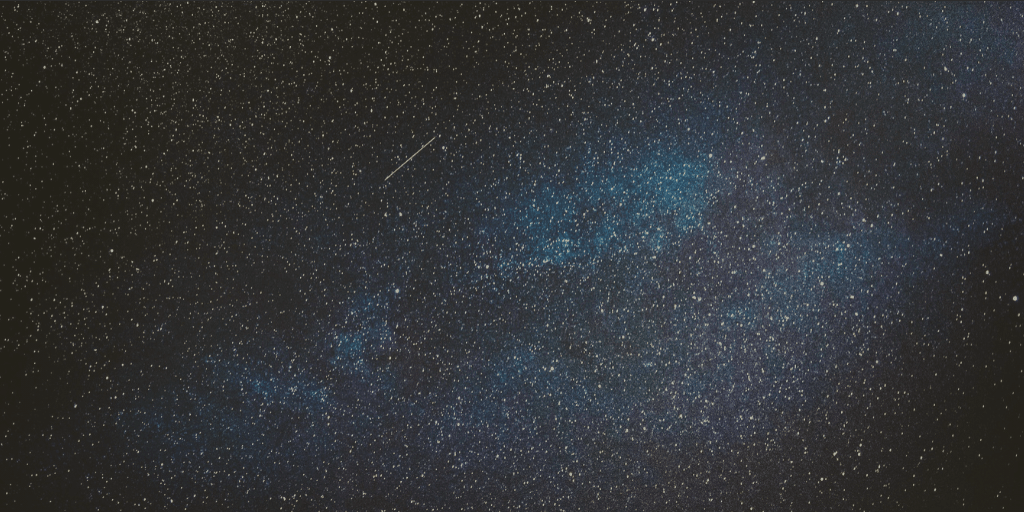 Photo of Milky way, shooting star, comet, space scape