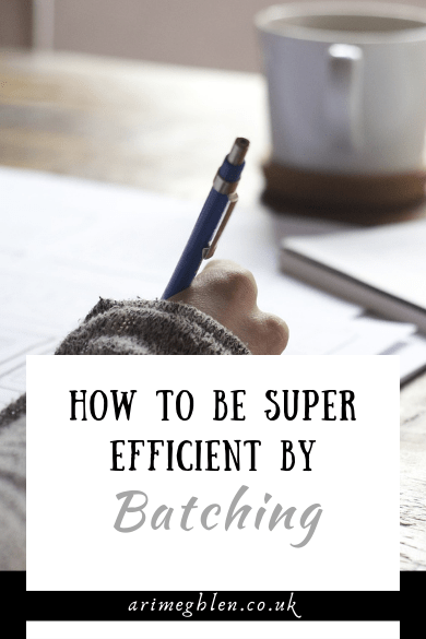 How To Be Super Efficient By Batching