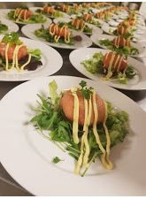 Food at a restaurant