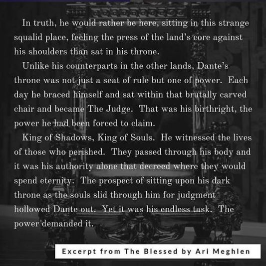 Excerpt from The Blessed by Ari Meghlen