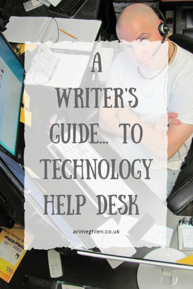 A Writer's guide to technology help desk. Image: Man working a help desk