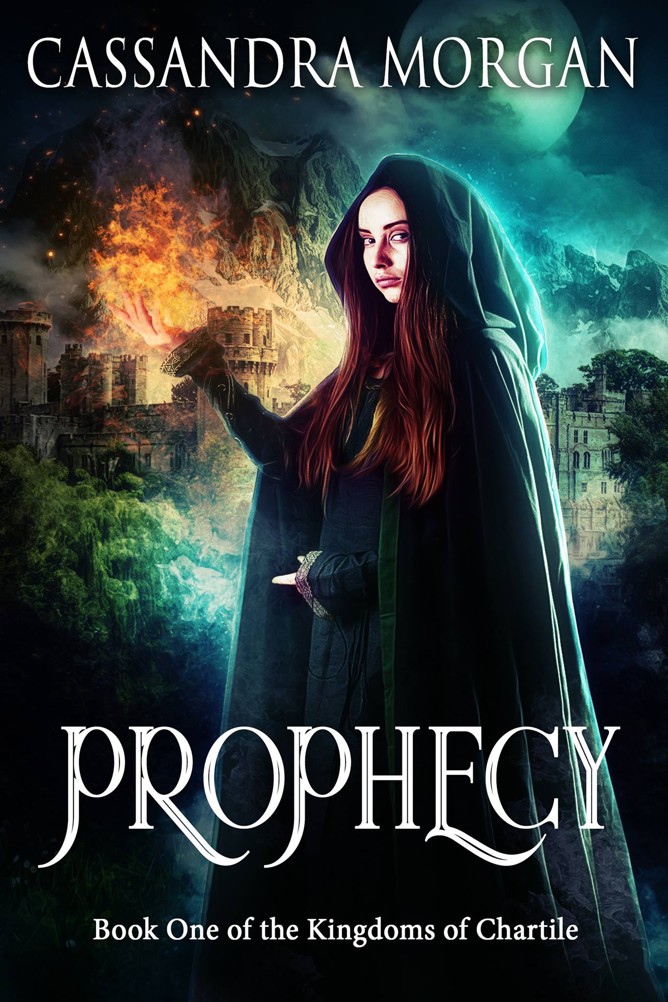 Book Cover: Prophecy by Cassandra Morgan. Book one of the Kingdoms of Chartile
