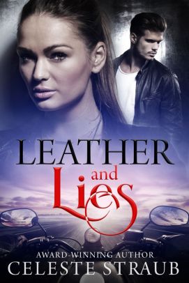Book cover Leather and Lies by Celeste Straub