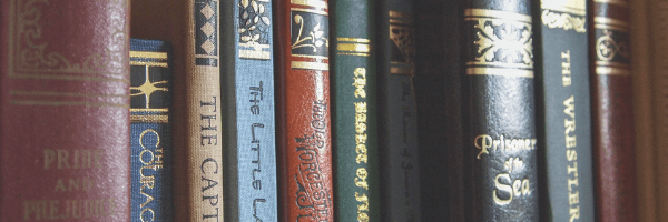 Shelf full of books. Image from Pixabay