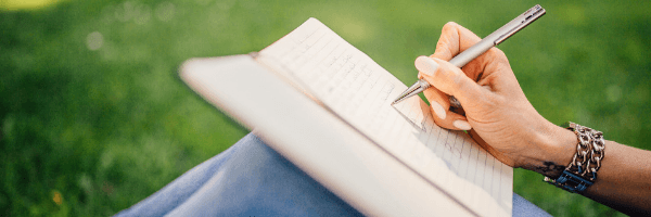 Make a plan. Woman writing. Image from pixabay