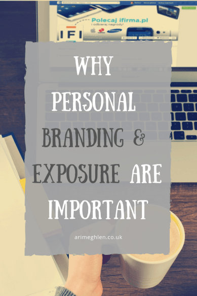 Why personal branding and exposure are important. Monday Marketing post. Image from Pixabay