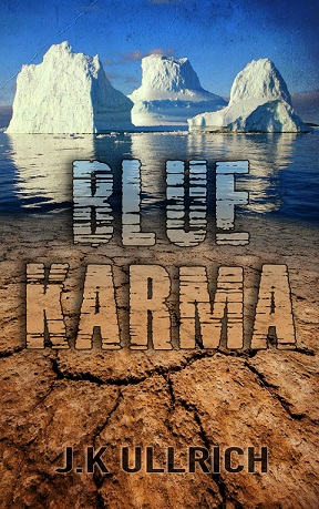 book cover for Blue Karma by J. K Ullrich