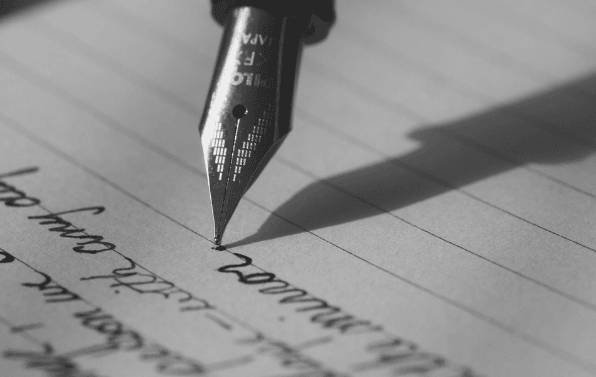 Featured Image - Fountain pen writing. Image from Pixabay