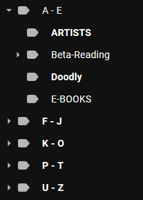 How I organise my email folders