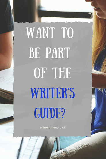 Banner - Want to be part of the Writer's Guide? Image of people in a team from Pixabay