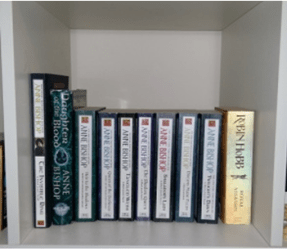 Book shelf, book sizes