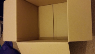 Sturdy cardboard box