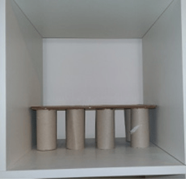 Shelf made for Kallax bookcase for more space