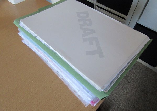 My Writerlife Series - Workstation set-up - the pile of papers