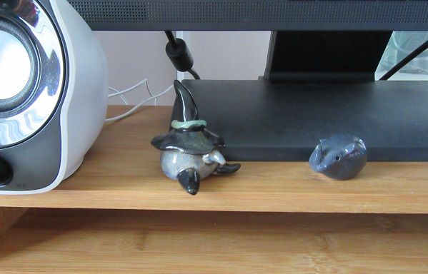 My Writerlife Series - Workstation set-up - pottery figurines