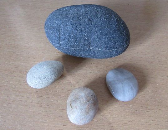 My Writerlife Series - Workstation set-up - rocks and stones