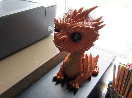 My Writerlife Series - Workstation set-up - Funko Pop Smaug