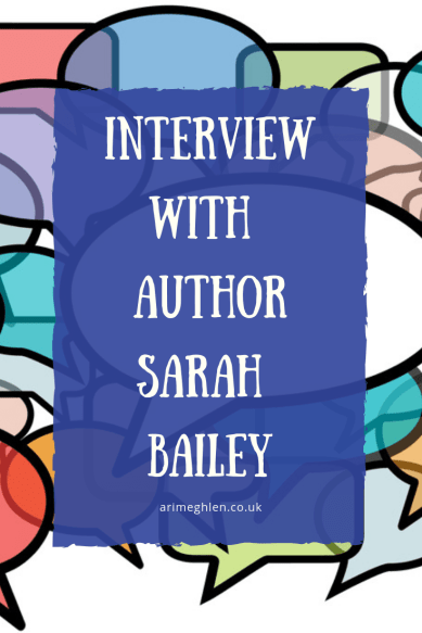Banner - Interview with Author Sarah Bailey.  Speechbubbles.