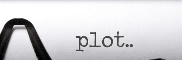 Typewriter with the word Plot typed out