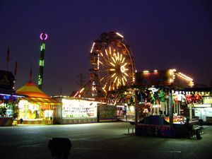 Carnival-Midway, big wheel, fairground