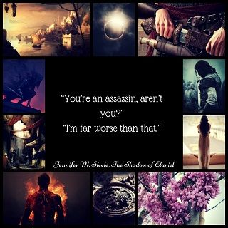 Book The Shadow of Elariel Aesthetic by writer Jennifer M Steele