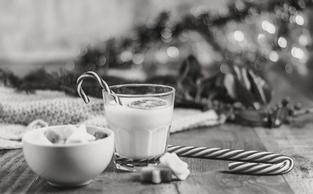 Featured Images - Seasons Greetings. Eggnog and marshmellows and candy canes
