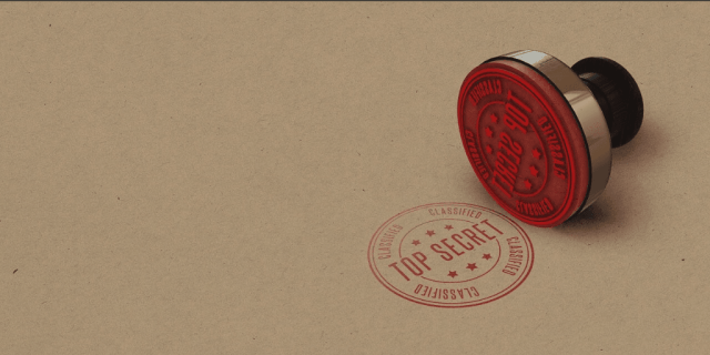 Blog Image - Top Secret folder with Top Secret stamped on it in red