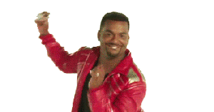 Gif of Carlton from Fresh Prince of Bel-Air dancing