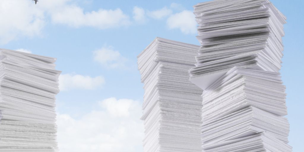 Image of stacks of paper