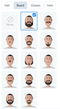 Visme form beard option