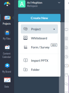 Screenshot of Visme Forms how to create